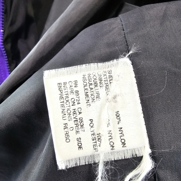 Columbia Jacket Womens Large Vtg 90s Purple Blue Windbreaker Ski Shell Bugaboo - Picture 9 of 11